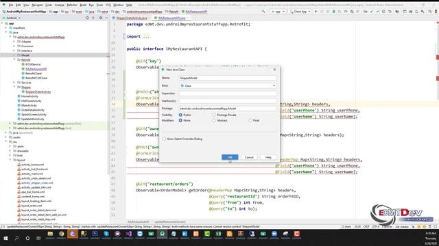 Android Development Tutorial - My Restaurant part 42b Active Shipper for MySQL backend смотреть онлайн