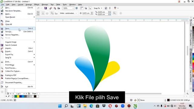 P2 Open Save Exit CorelDraw X7 смотреть онлайн