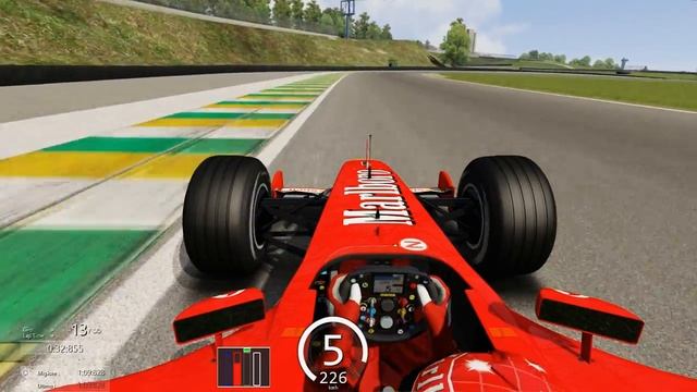 Assetto Corsa Ferrari 2002 Interlagos GP 1:09:682 смотреть онлайн
