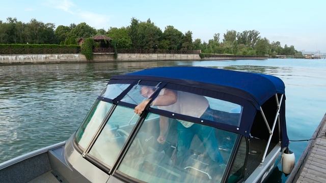 Обзор ходового тента для катера Aluma Fish 4,7 (aluma-boats.ru) смотреть онлайн