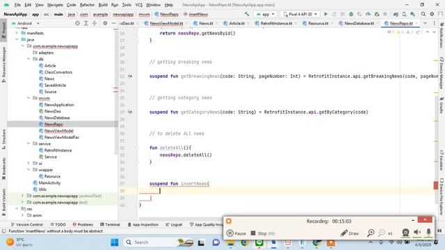 4. MVVM | News App | Retrofit | Kotlin Coroutines | MVVM | Room | смотреть онлайн