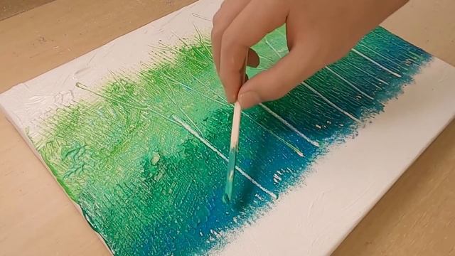 Wooden Coffee Stir Stick Painting Technique | Scratch Painting смотреть онлайн