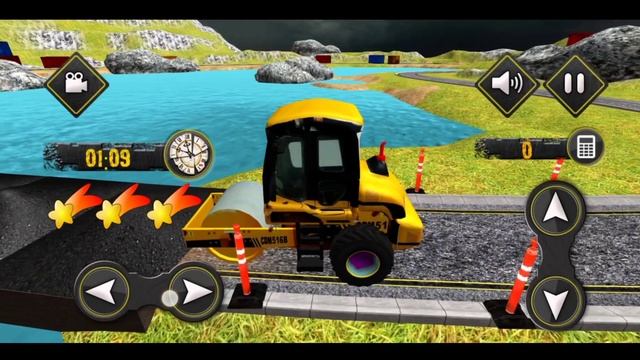 River Road Builder Bridge Construction // level 6 // Drive The Bulldozer To Straighten The Road || смотреть онлайн