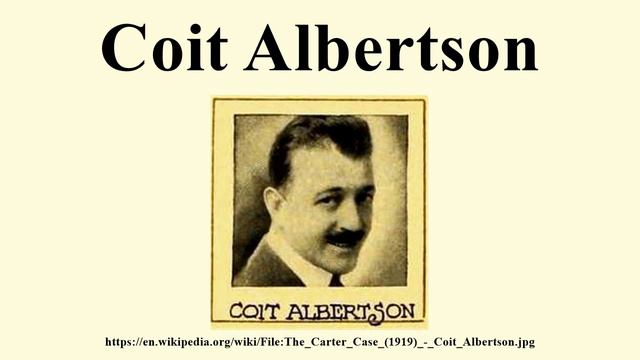 Coit Albertson смотреть онлайн