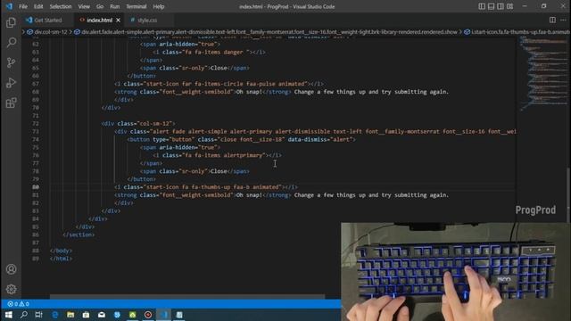 ASMR Programming - Animated Bootstrap alert messages - No Talking смотреть онлайн