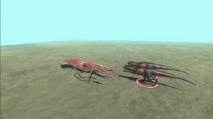 Squid vs. Carnotaurus