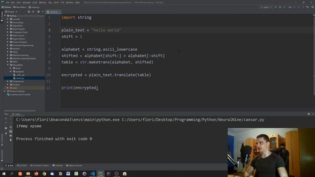 Simple Caesar Encryption in Python смотреть онлайн