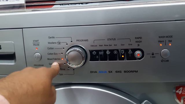 how to use ifb 6kg front load washing machine model diva aqua sx 6kg 800 rpm full demo смотреть онлайн