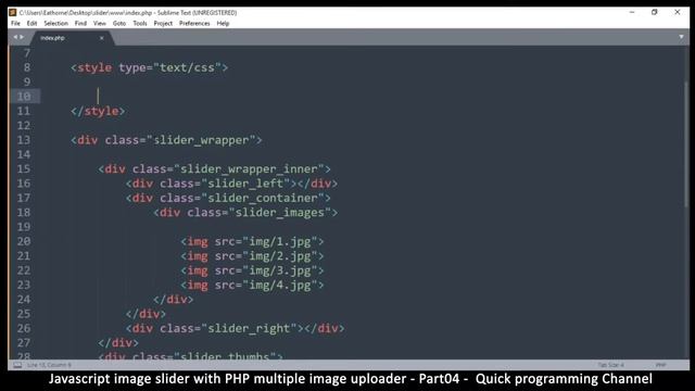 #04 - Javascript image slider with PHP file uploader + source code | Quick programming tutorials смотреть онлайн