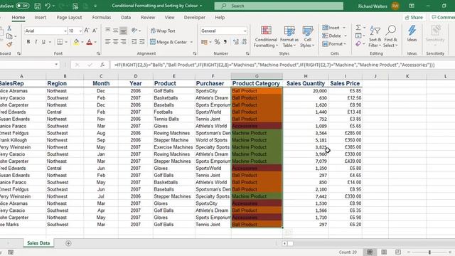 Conditional Formatting Sorting by Colour смотреть онлайн