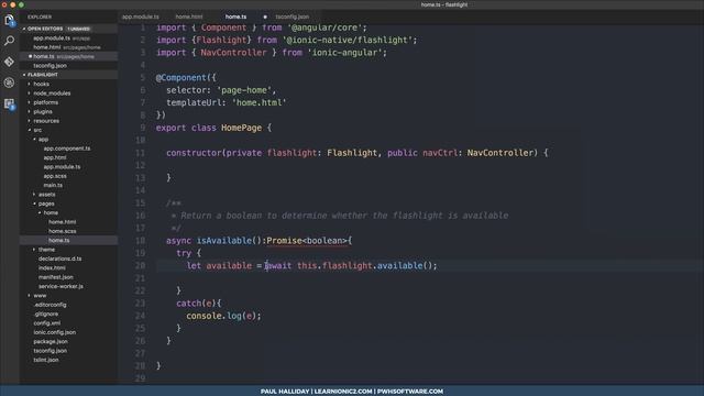 Create a Flashlight Application with Ionic 2 смотреть онлайн