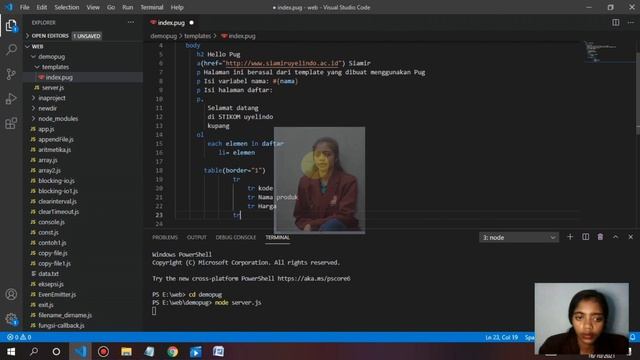 31. Daftar Tag dalam pug node.js смотреть онлайн