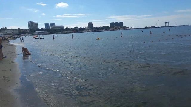 Анапа сентябрь. Пляж. Жизнь на море. анапа осень смотреть онлайн