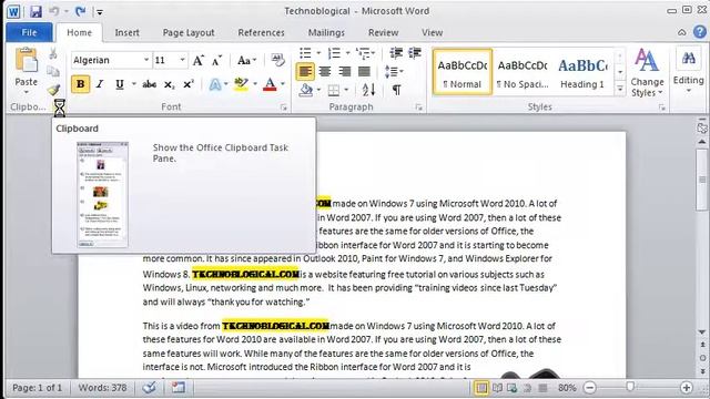 Word 2010: Cut, Copy, and Paste смотреть онлайн