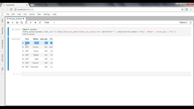 python Pandas Read csv parameters session 3 смотреть онлайн