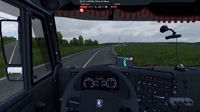 ETS 2 (модовые карты) . "Дороги России", Рейс : Хадыженск - Краснодар . смотреть онлайн