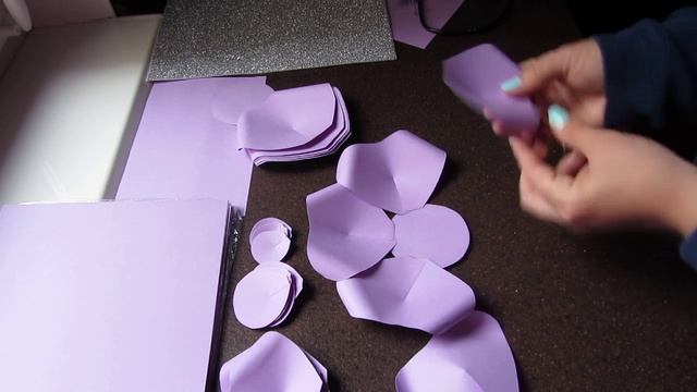 Бумажные цветы, How To Make Paper Flowers, DIY, fleurs de papier géantes смотреть онлайн