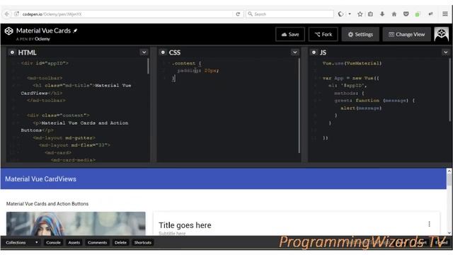 Material Vue.js Ep.04 : Action Cards - With Image,Text and Buttons смотреть онлайн