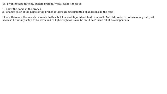 Unix & Linux: Help with git in zsh prompt смотреть онлайн