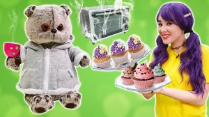 Дымок ждет гостей и готовит вкусняшки. Игры для детей с игрушками. Кот Дымок и Рокки Щенячий патруль