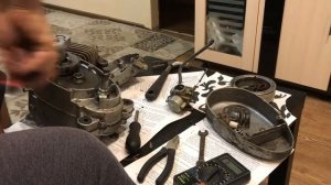 Разбор двигателя  Ш-58