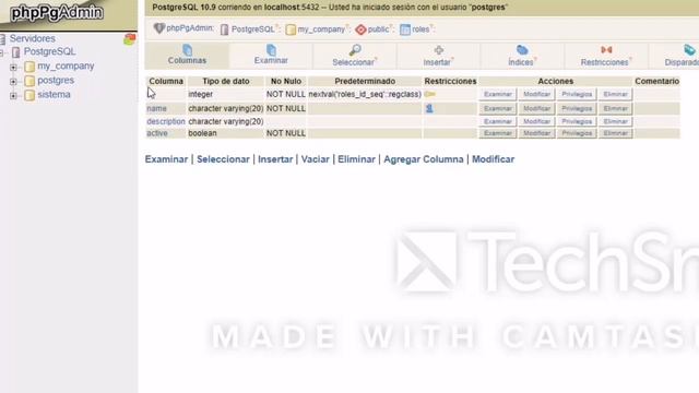 Como crear base de datos en phppgadmin смотреть онлайн