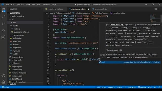 Read Json data from assets in Angular by using Services Part 14 смотреть онлайн