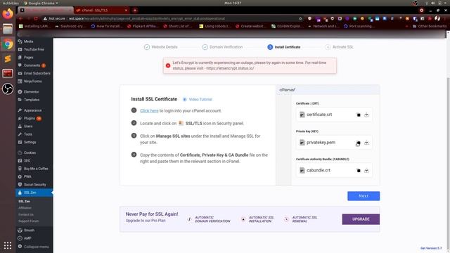 Install Letsencrypt free TLS certificate for WordPress blog under cpanel shared hosting | WST смотреть онлайн