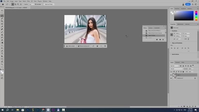 Новые возможности Adobe Photoshop 2023, FireFly. Замена фона, изменение одежды. смотреть онлайн