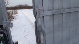 Откатные подвесные ворота с убирающейся верхней рельсой