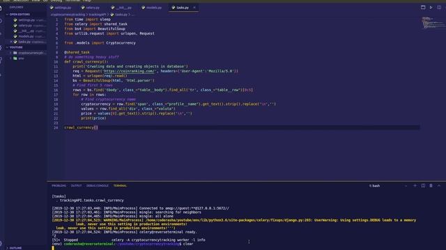 Implement real-time updates with Django REST Framework| Cryptocurrency API смотреть онлайн