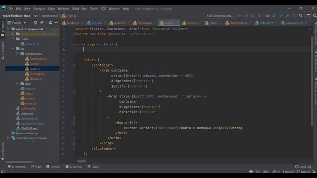 React & Firebase БЫСТРЫЙ КУРС real-time ЧАТ с авторизацией через Google смотреть онлайн