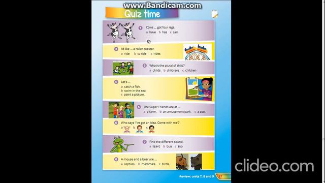 Quick minds 2 Quiz time p.87 смотреть онлайн