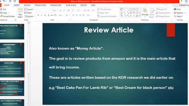 Day 5, Writing Review Article Part A (Amazon Niche Site Training Video) смотреть онлайн