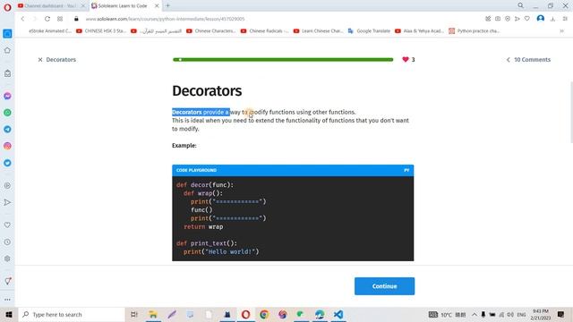 Sololearn Certificates | Python Intermediate #2 смотреть онлайн