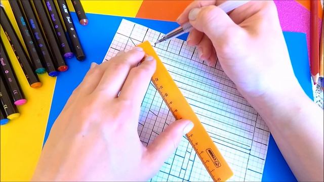 Потрясающий простой 3d Рисунок /ПО КЛЕТОЧКАМ на листе тетради!Как нарисовать 3D рисунок/ Иллюзия 3Д смотреть онлайн