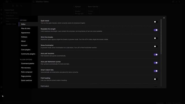 Obsidian.md Basics | Tables