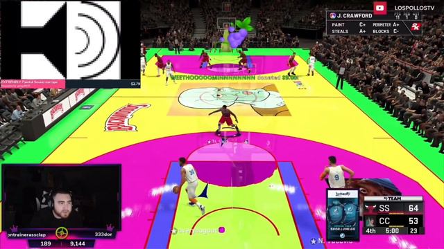 LosPollosTV Gets TROLL DONATIONS While Playing NBA 2K20 😂 смотреть онлайн