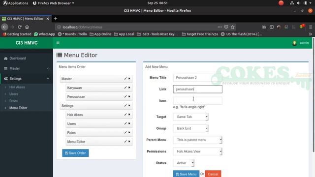 Menu Generator, PHP Framework Codeigniter, Template Admin LTE, Sistem Informasi смотреть онлайн