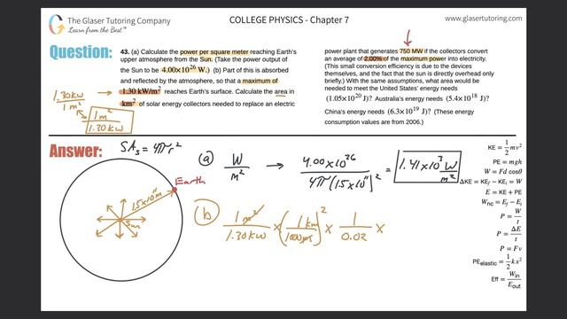 7.43 | Calculate the power per square meter reaching Earth’s upper atmosphere from the Sun. (Take смотреть онлайн