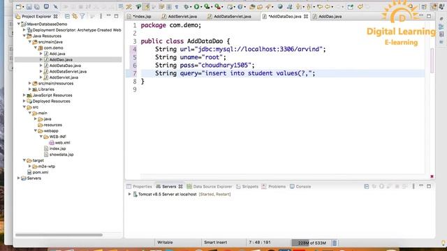 46 Servlet & JSP Add Data In Database | Online Training Download app from below link смотреть онлайн
