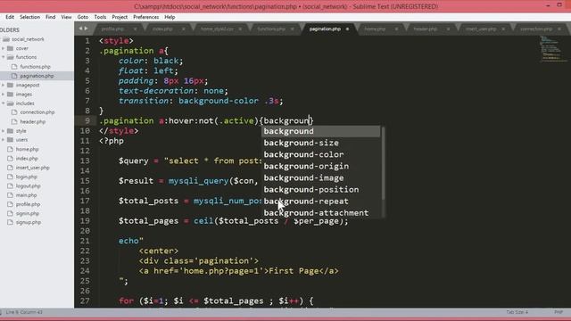 Pagination in PHP MySQLi & Fetch posts data from database php mysqli - PHP Social Network 19 смотреть онлайн