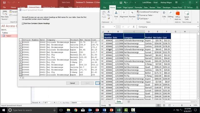 MS Access 2016 - Import Data into Access смотреть онлайн