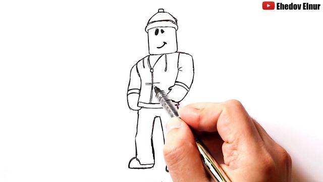 Как нарисовать Роблокс | Roblox | Builderman | Рисунки смотреть онлайн