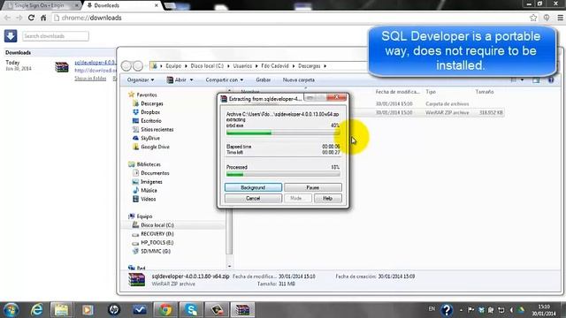 Videotutorial for downloading and installing SQLDeveloper смотреть онлайн