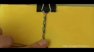 Как закончить фенечку 2: петелька - косичка
