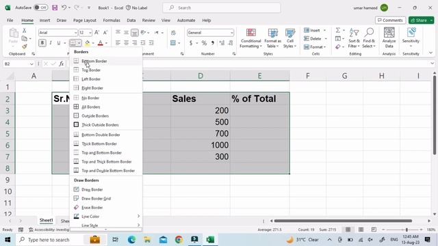4.0 Excel Formatting: Font Styles, Sizes, Colors, Bold, Italic, and Borders e #excel #excelsteps смотреть онлайн
