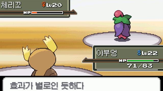 Pokémon Platinum Version (Korean) - Gym Leader Gardenia