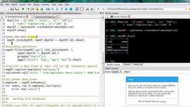 Python - Spark SQL Examples смотреть онлайн