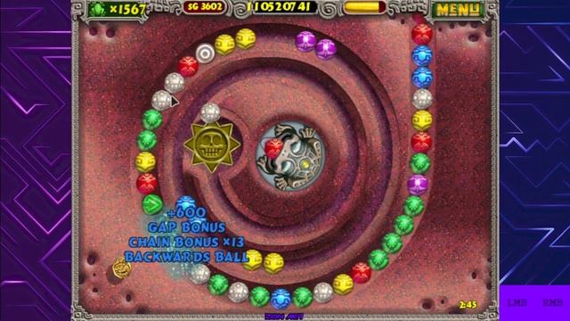 Zuma Deluxe | 32-Bit Digit Limit Practice #061 - New Year Progression